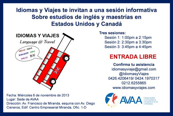 Idiomas y Viaje ofrecerá charla gratuita sobre estudios en EEUU y Canadá