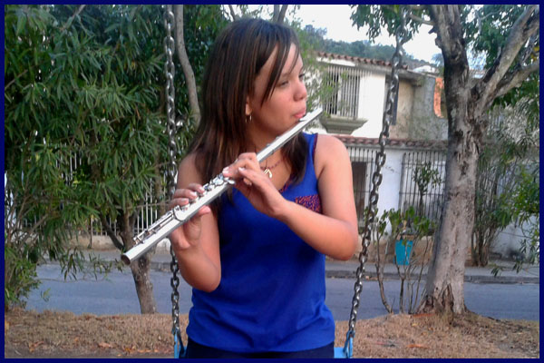 Marina León y su flauta travesera debutaron en Madrid