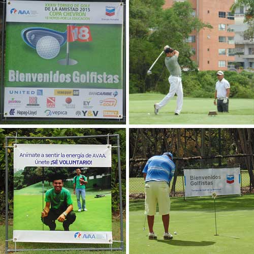 Más de 350 golfistas se unieron a los 18 hoyos de AVAA