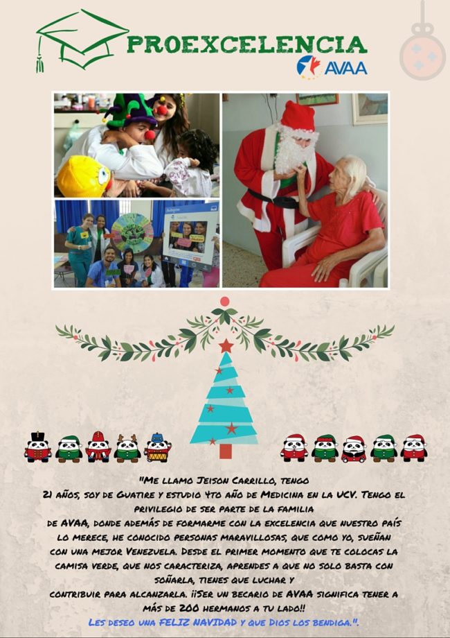 Becarios de ProExcelencia son los embajadores de AVAA esta Navidad