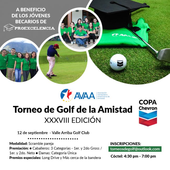 EL XXXVIII Torneo de Golf de la Amistad AVAA 2019 se acerca