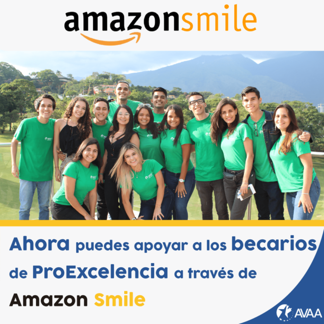Support AVAA scholarship holder through AmazonSmile