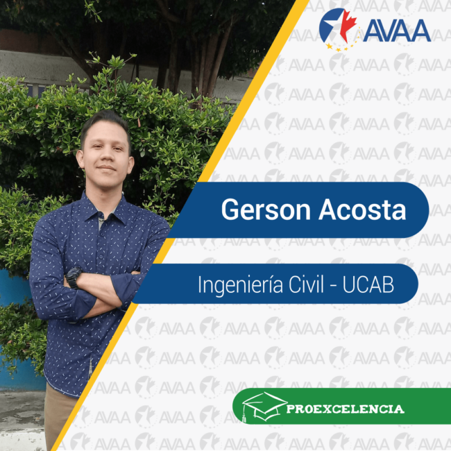 Nuestro egresado Gerson Acosta fue becado por su Alma Mater, la UCAB